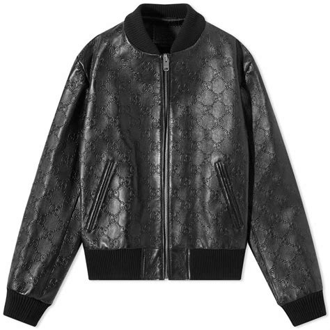 gucci leather jacket mens price|dark Gucci jackets for men.